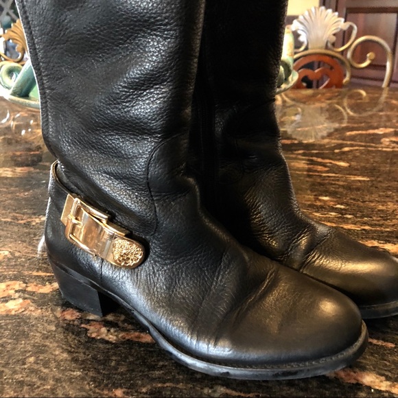 VINCE CAMUTO OTK LEATHER BOOTS - Picture 3 of 8
